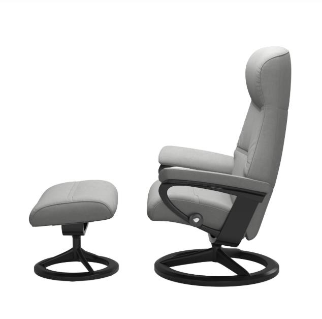 Stressless Sessel mit Hocker PHILIP in Stoff Dinamica 12 grey PG:2