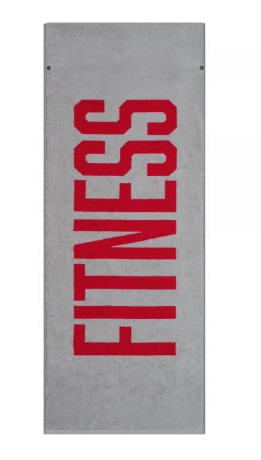 Frottiertuch Fitness 50x130 cm in red, fitness, towel, gym, striped, print
