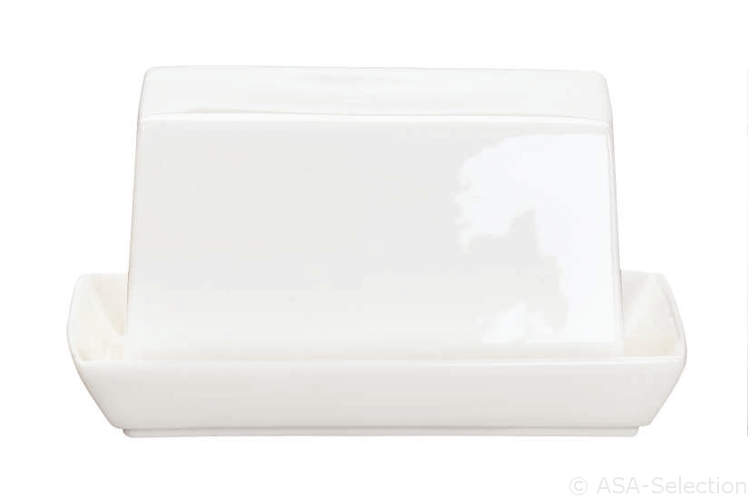 ASA Selection Butterdose klein ATABLE in Farbe weiß glänzend