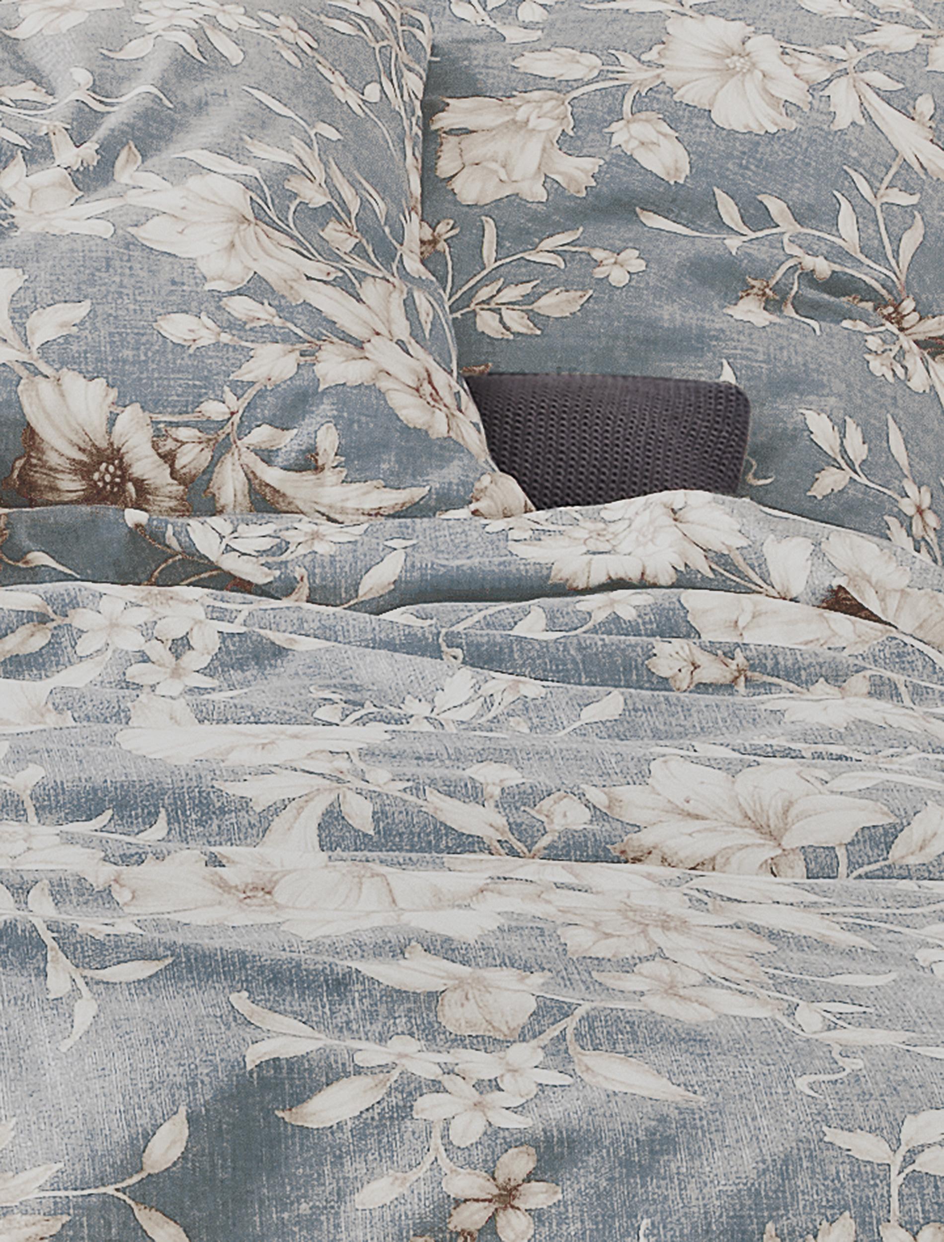 Irisette Edel-Feinbiber Bettwäsche KOALA ca. 155x220cm in Farbe blau