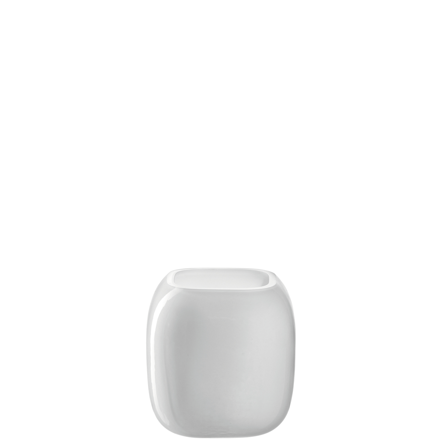 Leonardo Vase Milano 9,3cm in Farbe weiß