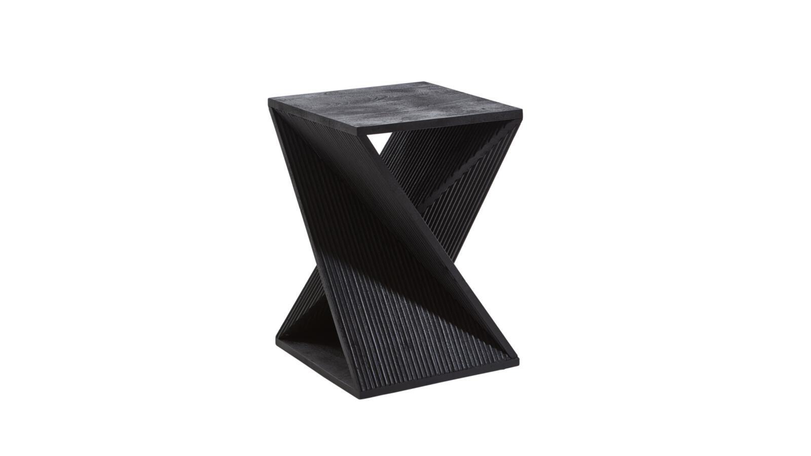 Gutmann Beistelltisch CORBY B/H ca.35x50cm in Mango massiv sandgestrahlt