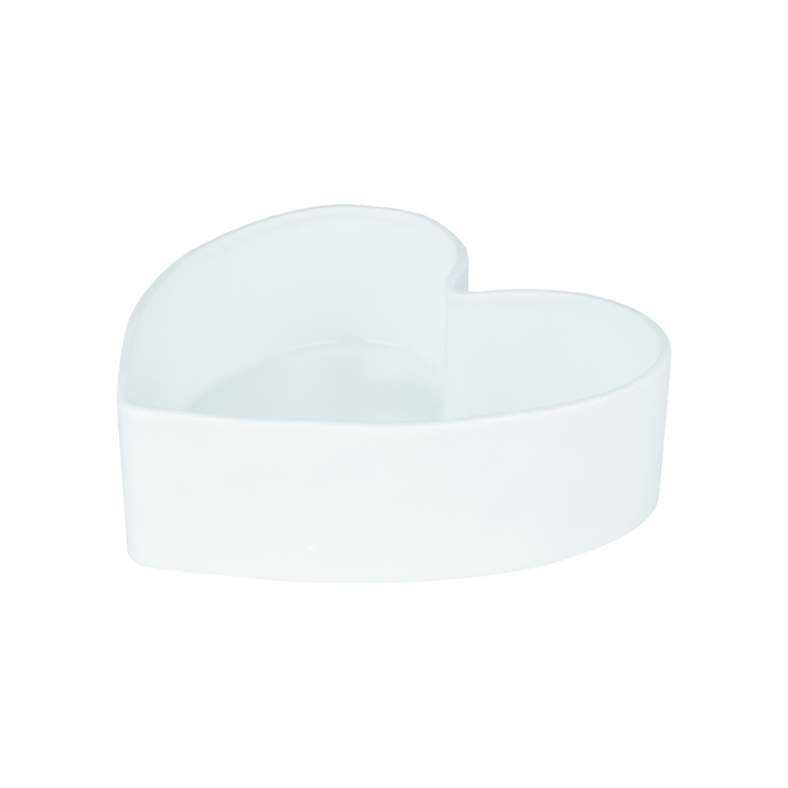 Herzschale in Farbe weiß, Herz-Schale, Schale, Tischdeko, Keramik, weiß