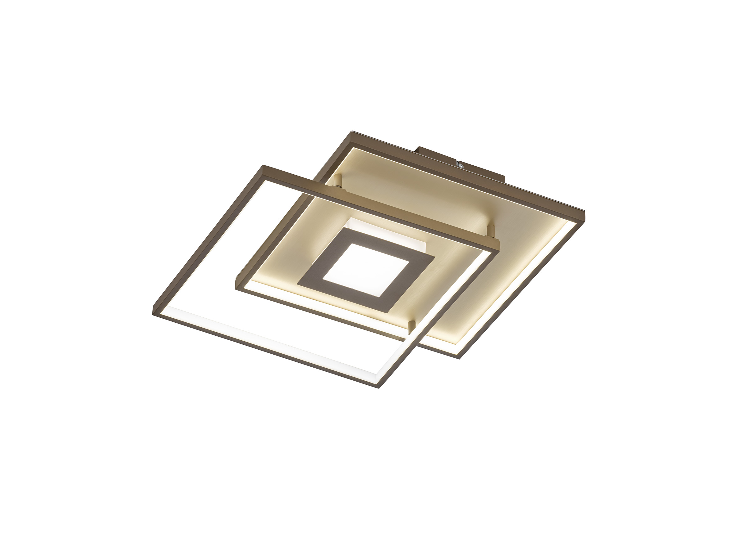 Fischer & Honsel LED-Deckenleuchte CLOU in Metall cappuccinofarbig