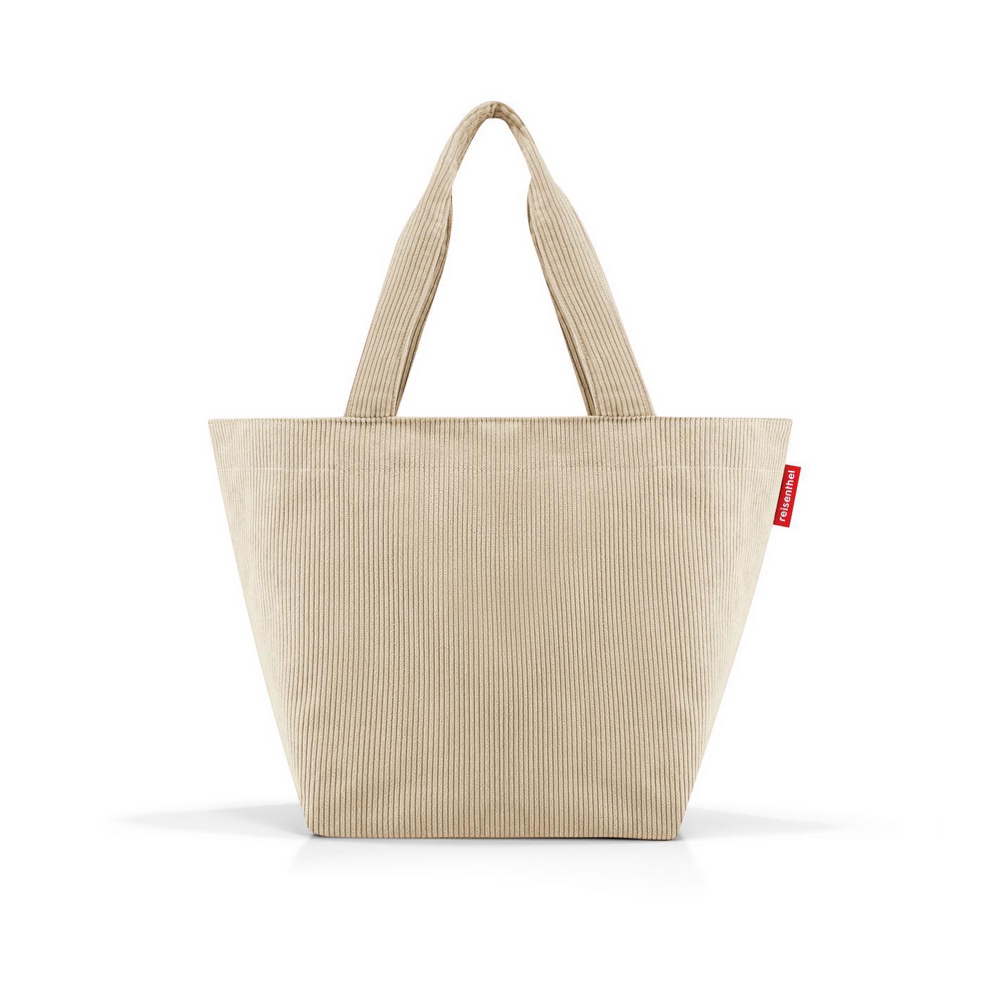 Reisenthel SHOPPER M in Farbe cord sand, Tote, Jute, Beige, Strukturstoff, Henkeltasche