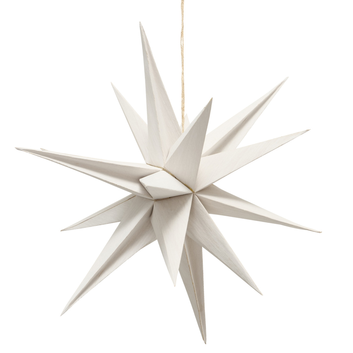 Boltze Dekoanhänger Stern Kassia ca. 40cm aus recycelten Papier, Kunst