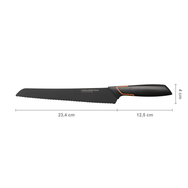 Fiskars Brotmesser EDGE 23cm in Farbe Black
