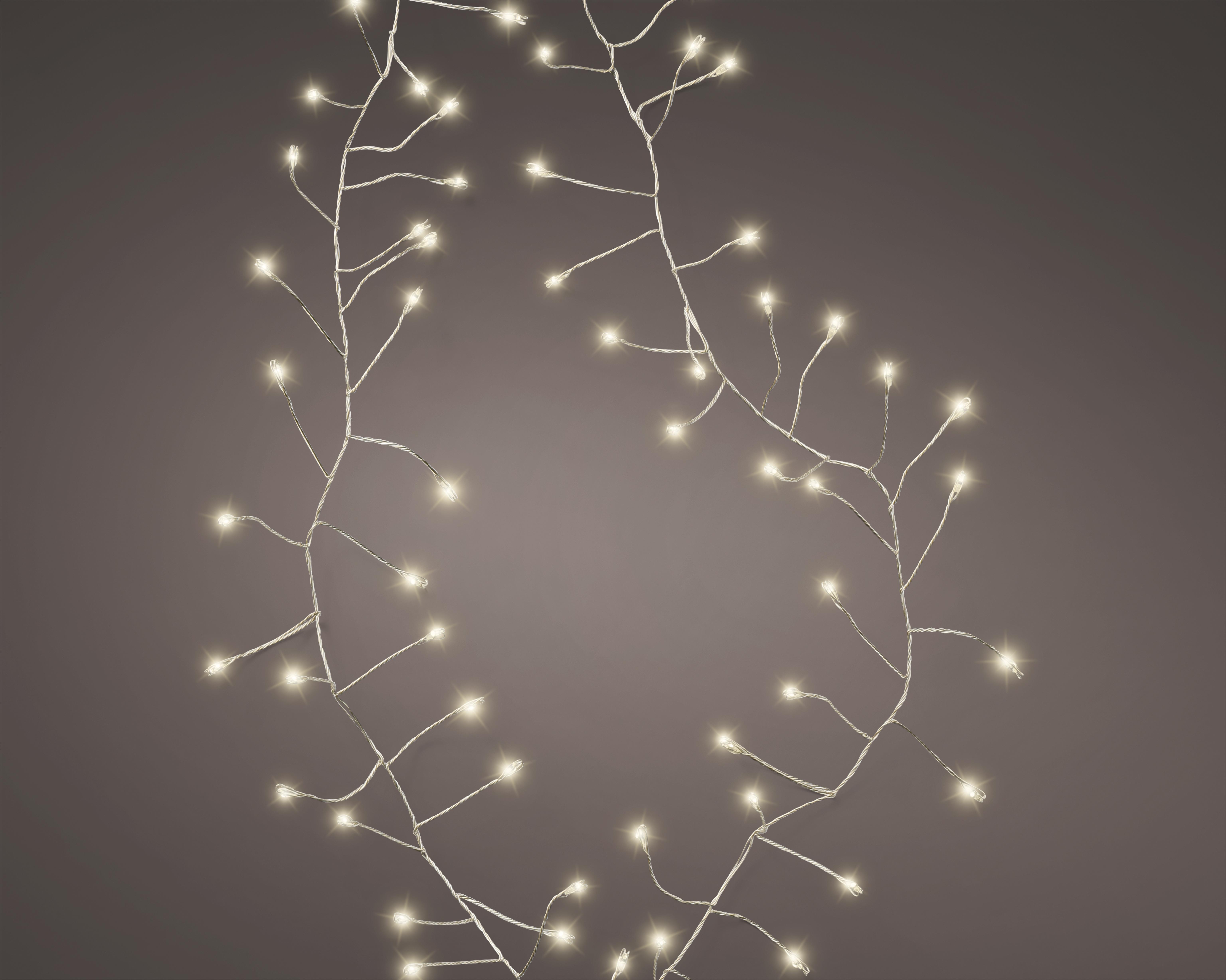 Kaemingk Micro LED 485850 L ca.120cm in Metallfarben, Beleuchtung, Aufflackern, Licht