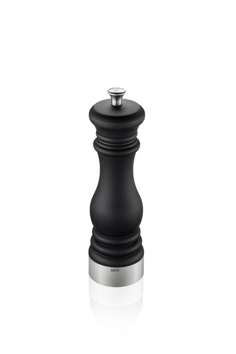 GEFU Salz- oder Pfeffermühle Flavio schwarz/silber