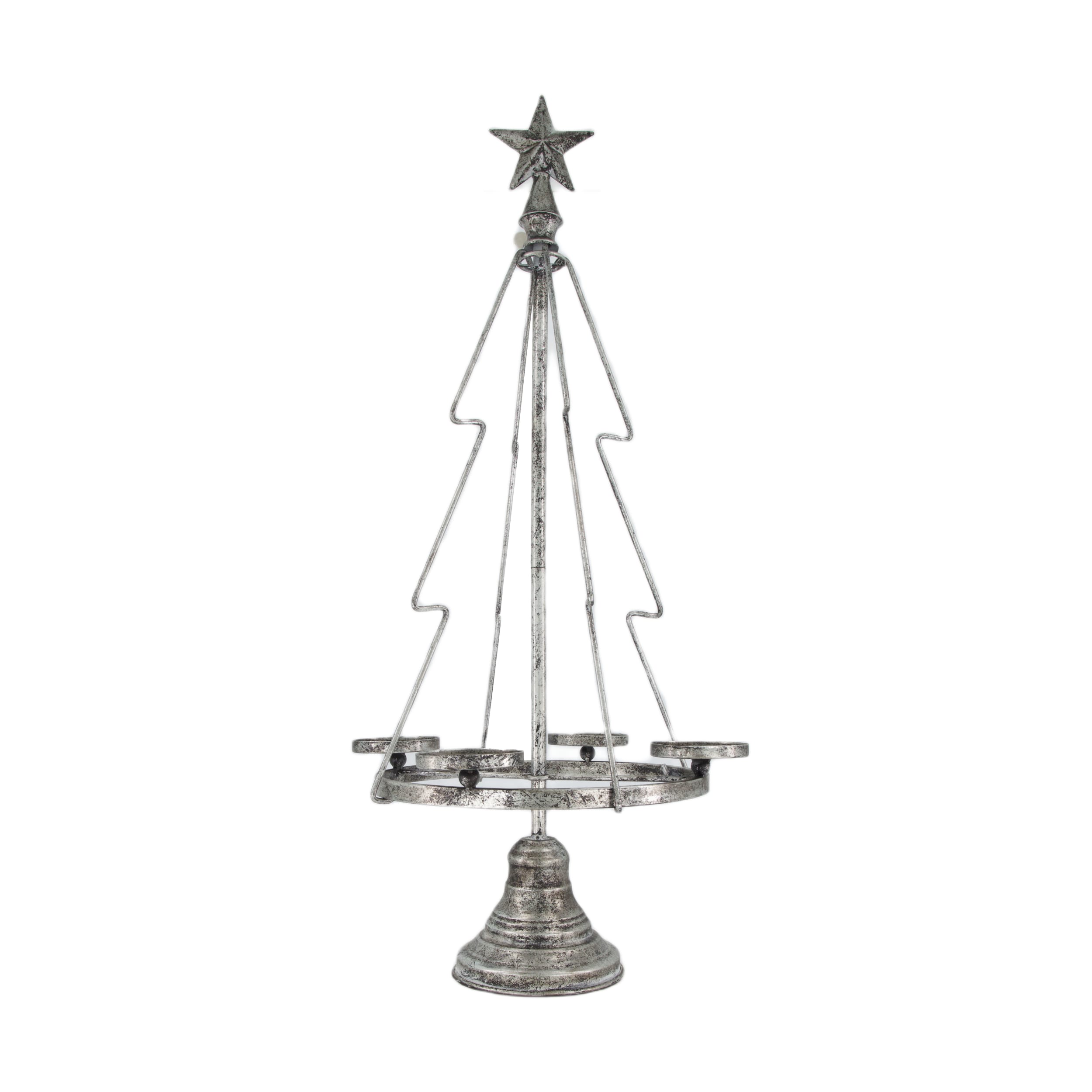 Dijk Natural Collections Kerzenhalter in Farbe silber, Leuchter, Lampe