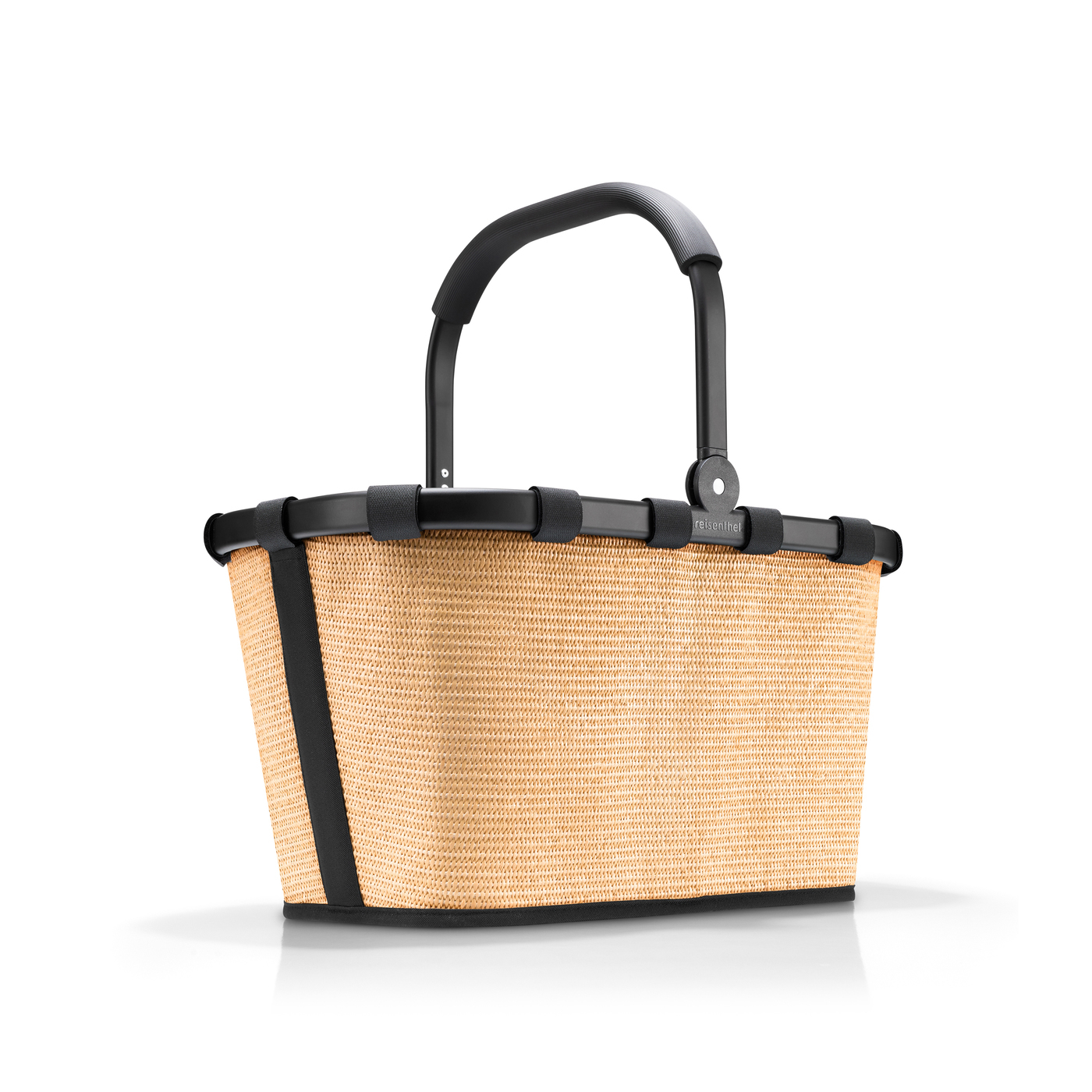 Reisenthel CARRYBAG in Farbe frame raffia black, korb, gewebe, tan, korbtasche, handtragetasche