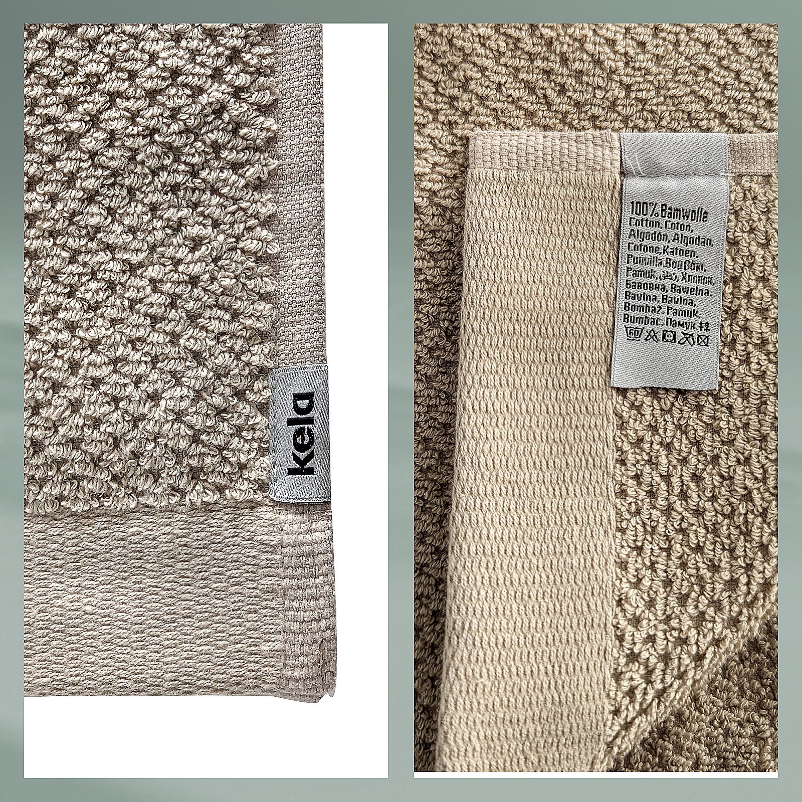 Kela Handtuch LAVINIA in Farbe beige