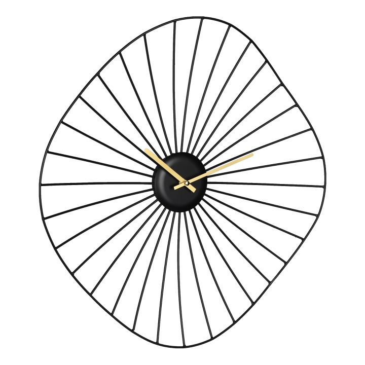 Eglo Living Wanduhr MATSUMOTO ca.B5,5 H50 T50 cm in Fb. schwarz, messing, Uhr, Maschine, Rad, Wanduhr