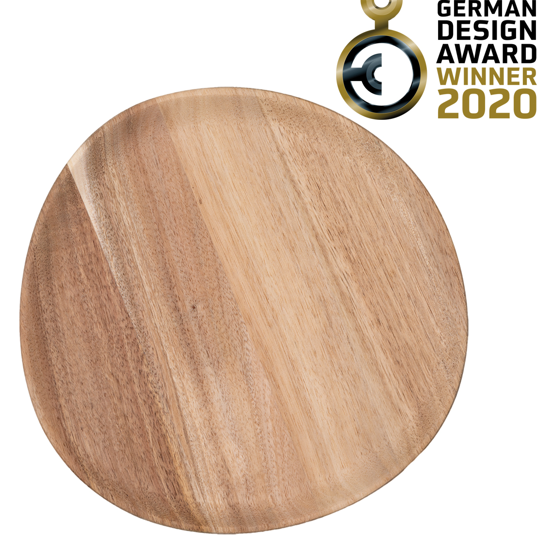 Teller Mix & Match in Farbe natur, holz, holzplatte, runder tisch, runde platte, naturholz