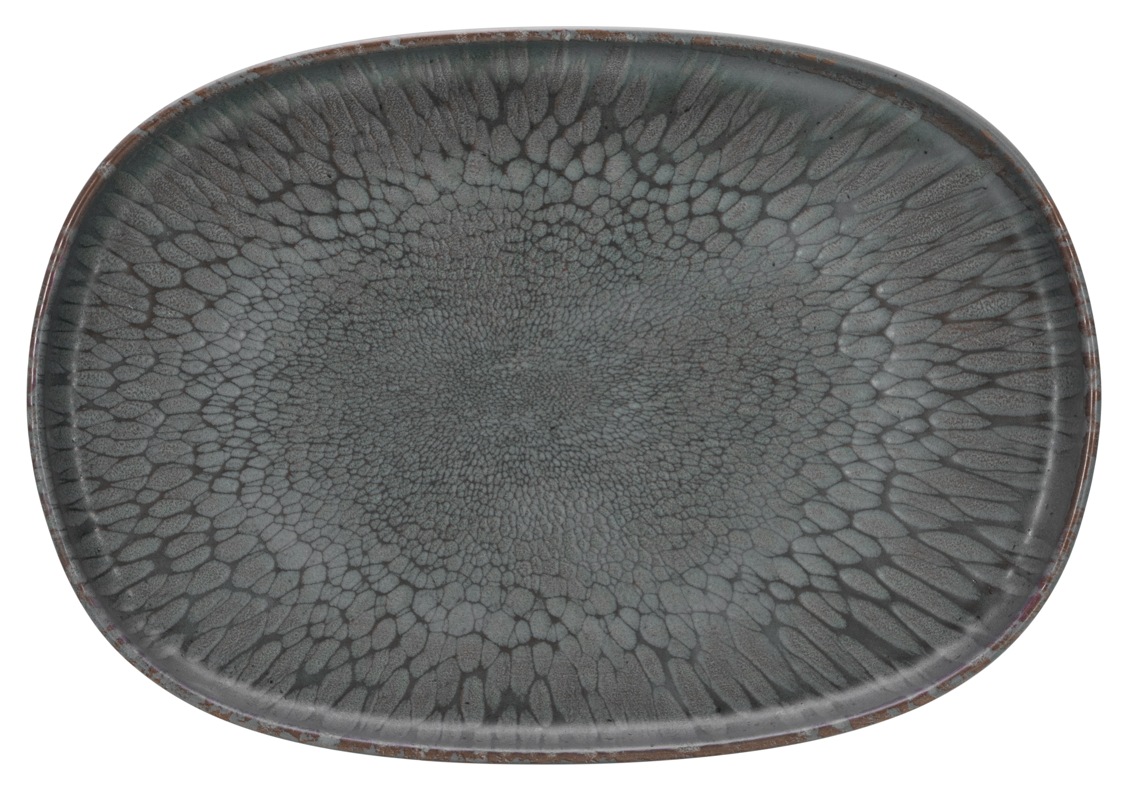 CreaTable Servierplatte Uno in Farbe Volcano Dark seidenmatt