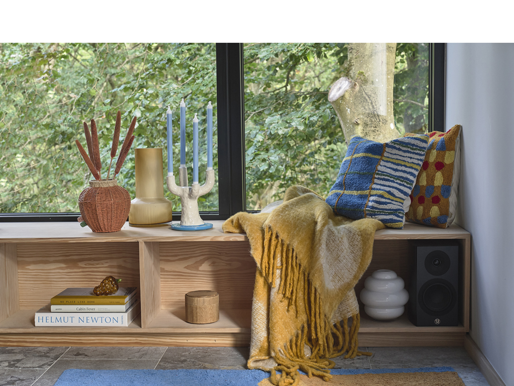 Villa Collection Kissen in Farbe amber/rot/blau/gelb