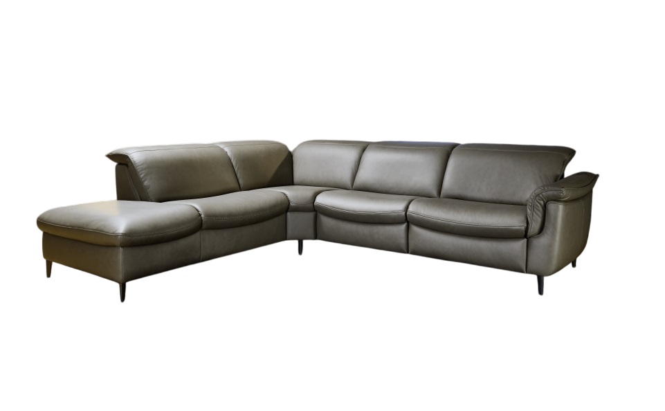 Hukla Rundecke HU-SF24079 ca. 288x254cm in Leder Vivre greystone
