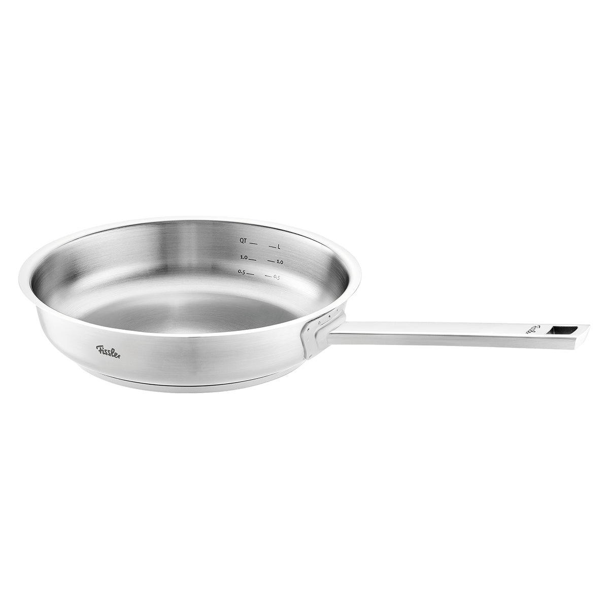 Fissler Stielpfanne 28cm ORIGINAL-PROFI COLLECTION® B/H/T ca. 34,5x12,5x51,5cm in Edelstahl Fissler Stielpfanne 28cm ORIGINAL-PROFI COLLECTION® B/H/T ca. 34,5x12,5x51,5cm in Edelstahl, stahlpfanne, kochtopf, information:quartz, spülmaschinenfest, gusseisen?