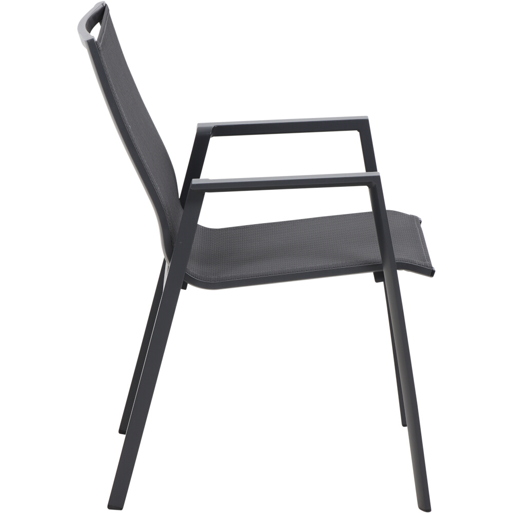 Stapelsessel RENO mit Ranotex-Gewebe in grau, Moebel, Stuhl