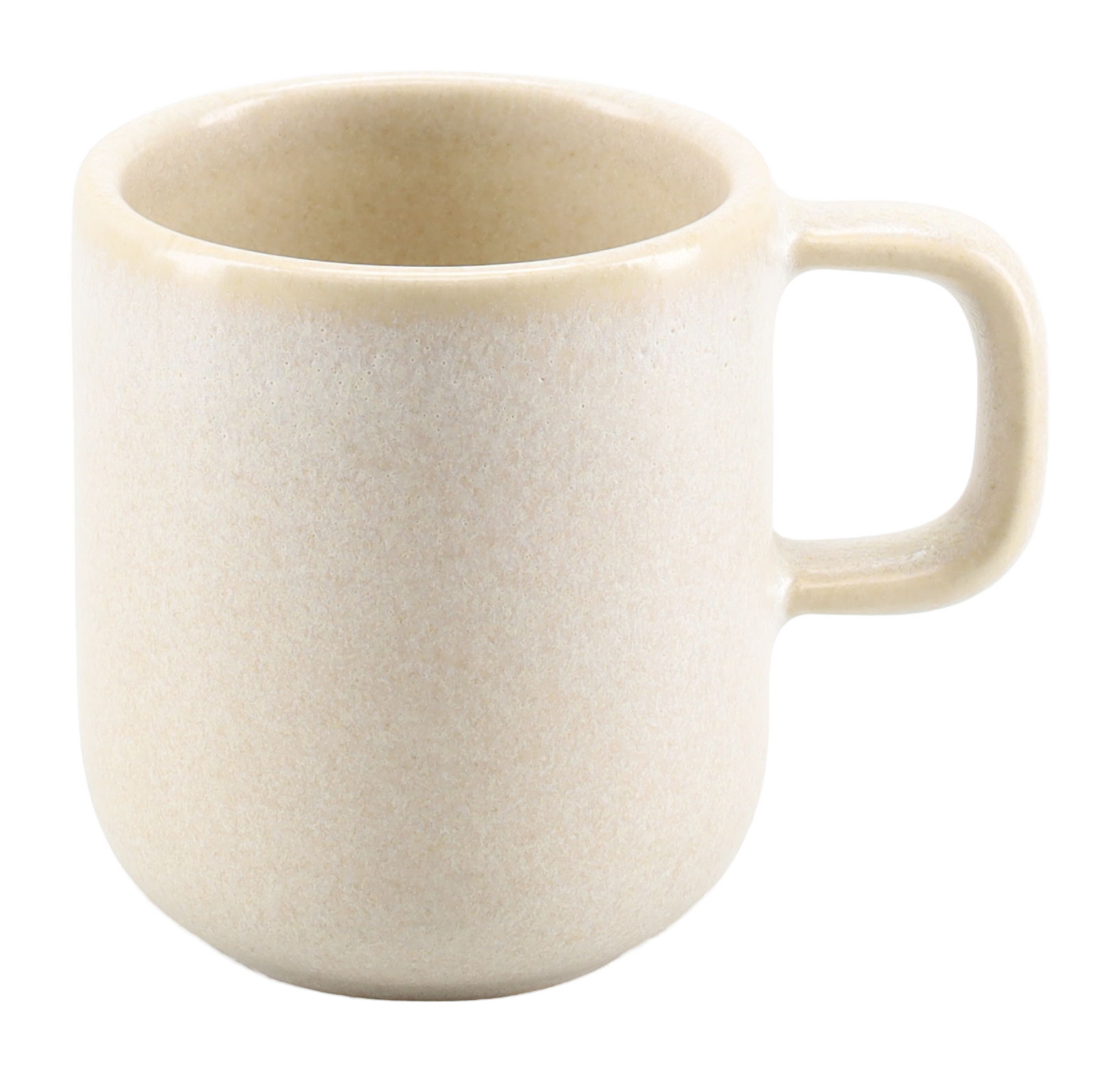 CreaTable Espressotasse Uno in Farbe sand, Becher, Tasse, Keramik, Becherrand, große Henkel