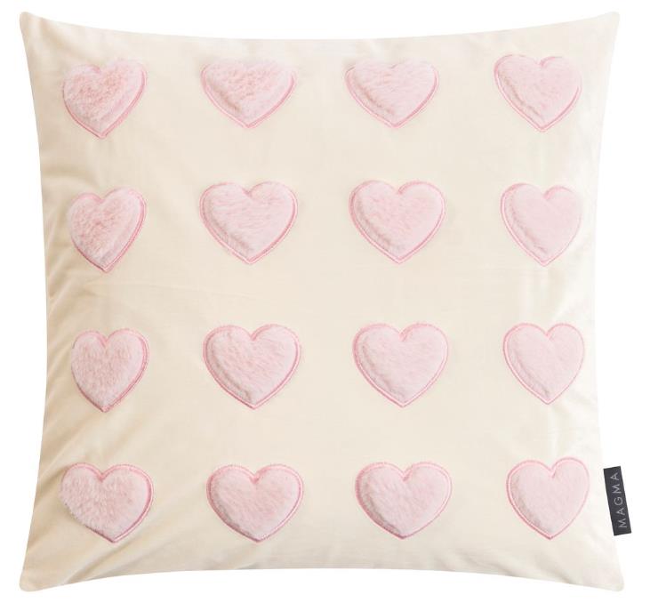 Magma Heimtex Kissenhülle CHERIE ca. 45x45cm in Farbe rose, Kissen, Dekoration für Zuhause, Windel, Symbol