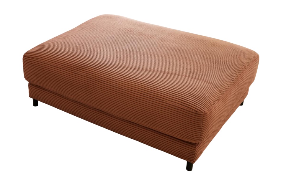 Roomio Hockerbank NO. 4103 in Stoff Cord Rusty