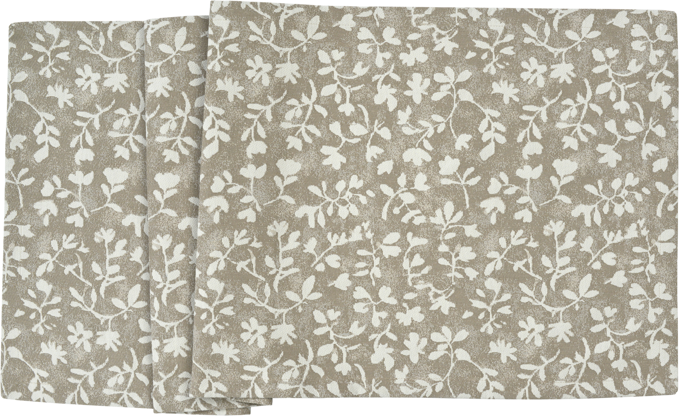 Sander Tischläufer LYKKE ca. 40x100cm in Farbe beige, Tapete, Floralmuster, Beige, Textil, Wohnaccessoire