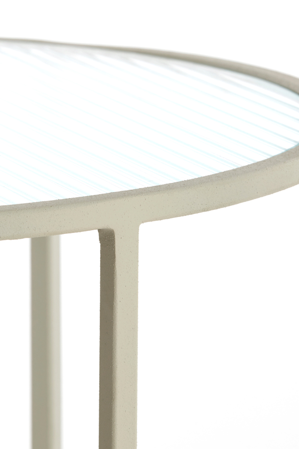 Light & Living Beistelltisch-Set TALCA in Farbe creme, klar, Kaffeetisch, Mobiliar, Tabelle, Tischplatte