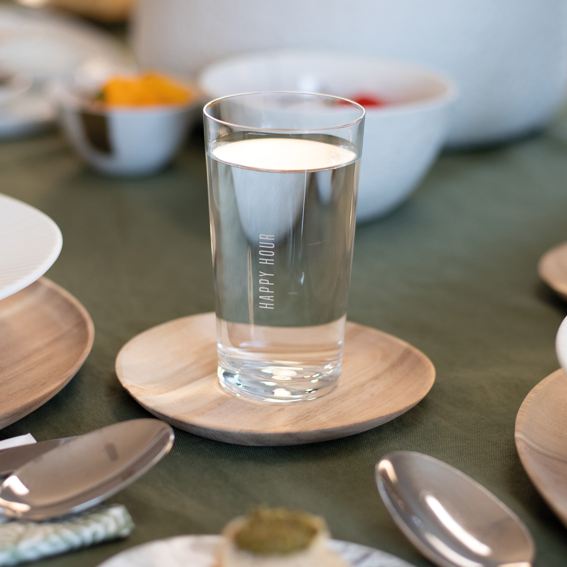 Teller "Mix & Match" klein in Farbe Holzfarben, gläser, hochglas, Stielglas, Trinkglas, Happy Hour Glas