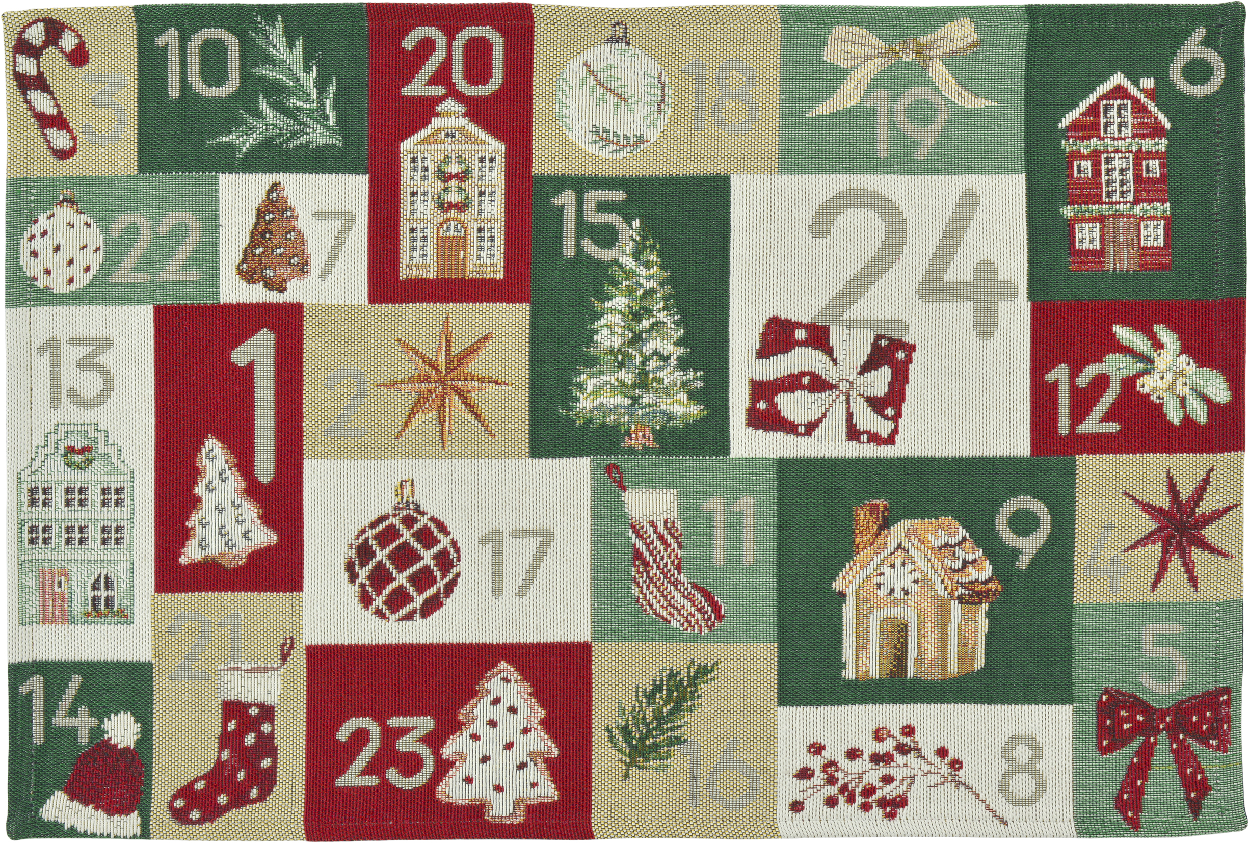 Sander Tischset XMAS CALENDAR ca. 32x48cm in Farbe original