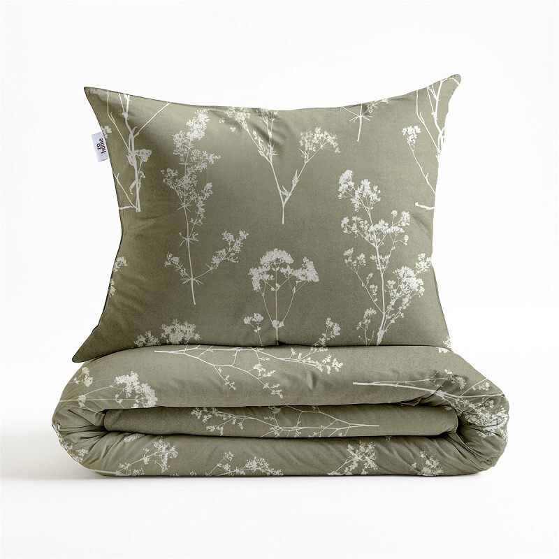 Heckettlane Bettwäsche Yarrow 155x220cm YARROW ca.155x220 cm in Farbe Green, Kissen, Dekoration für Zuhause