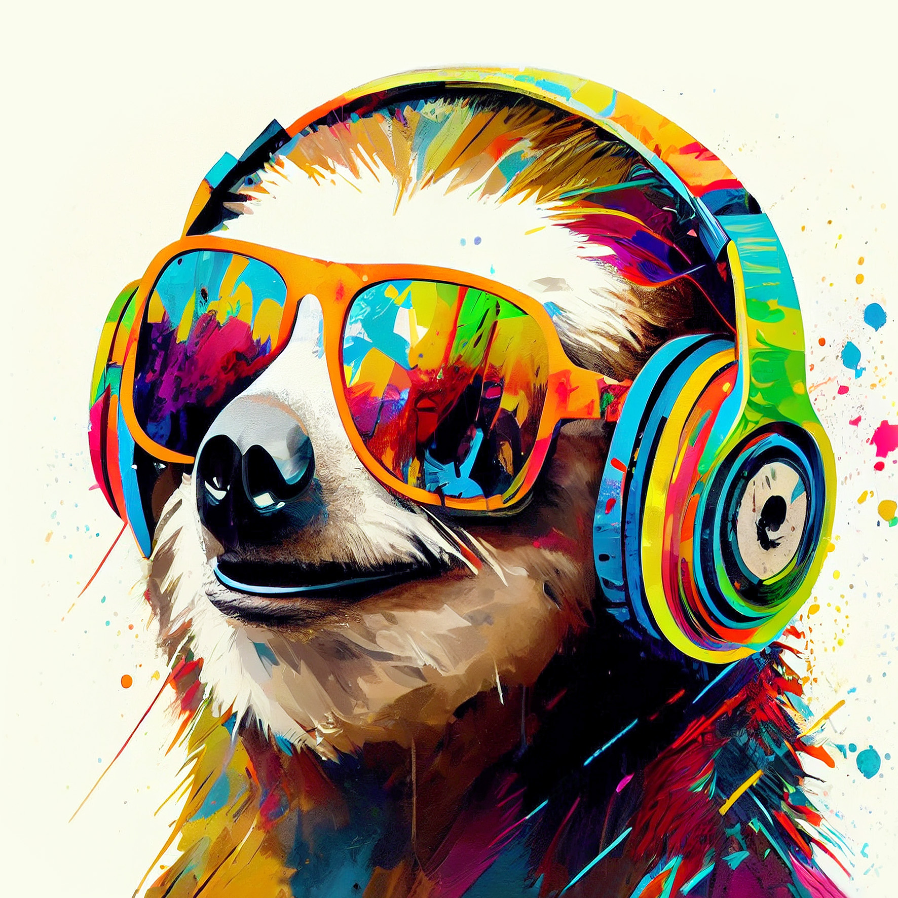 PRO ART Canvas-Art Junges Wohnen 30x30cm Animals with Headphones III PRO ART Canvas-Art Junges Wohnen 30x30cm Animals with Headphones III