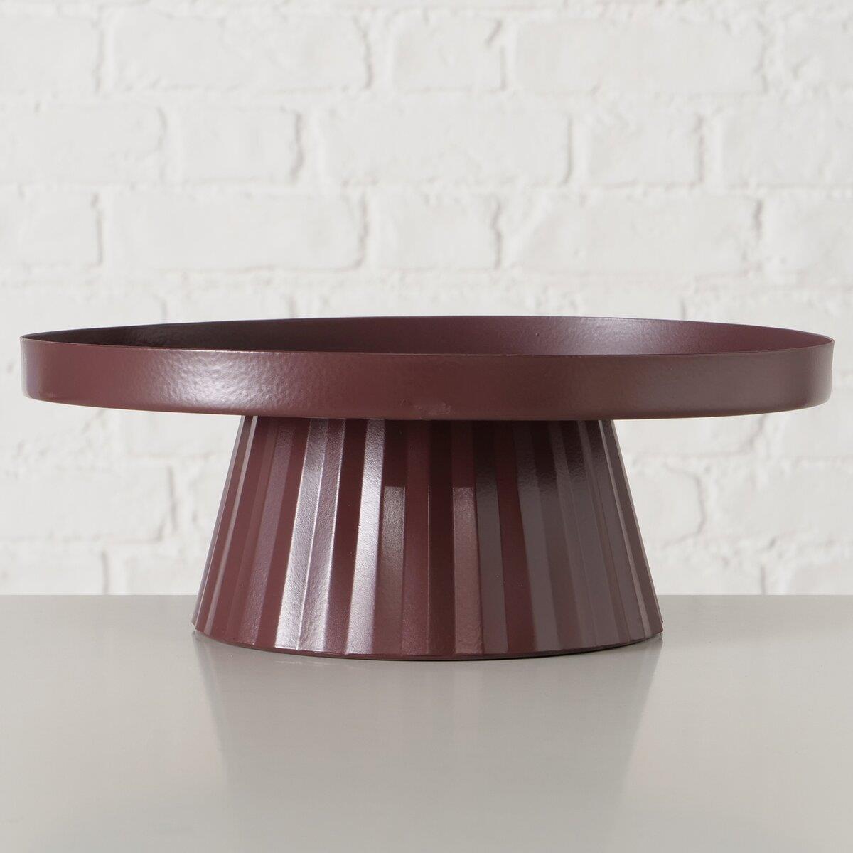 Boltze Etagere Marona, Tisch, Tablett, braun, metallisch, geometrisch