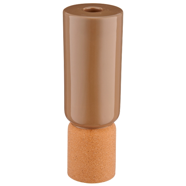 Roomio Kerzenhalter 2TONE Durchmesser ca. 5 cm, Höhe ca. 21 cm in Fb. walnuss