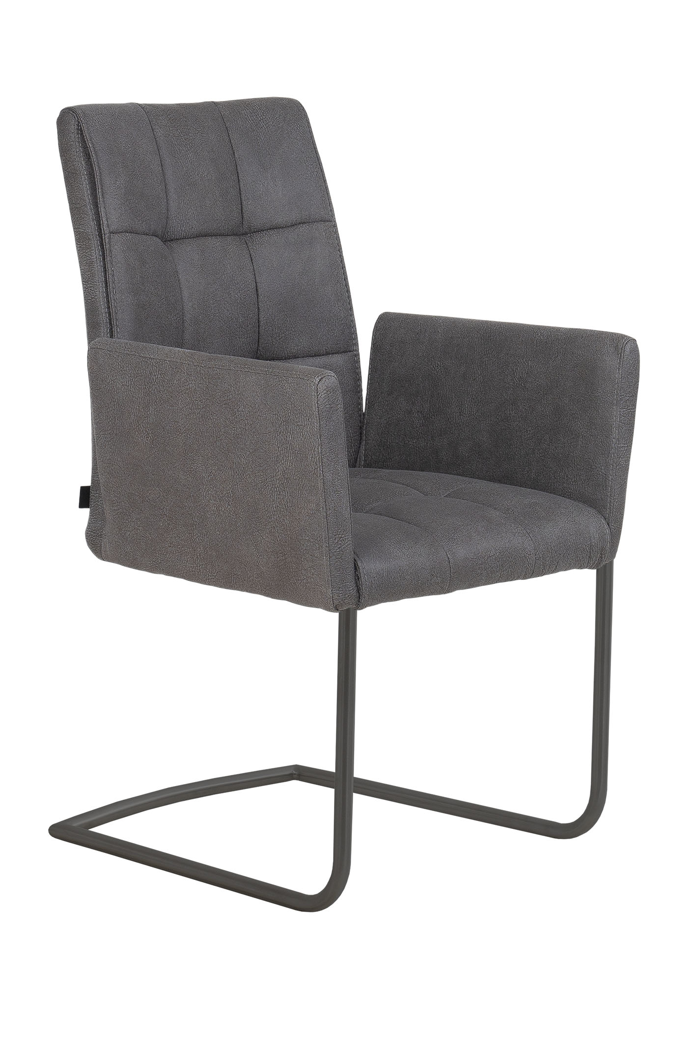 Interliving Armlehnstuhl IL5104 in Sitzschale Microfaser dkl-grau