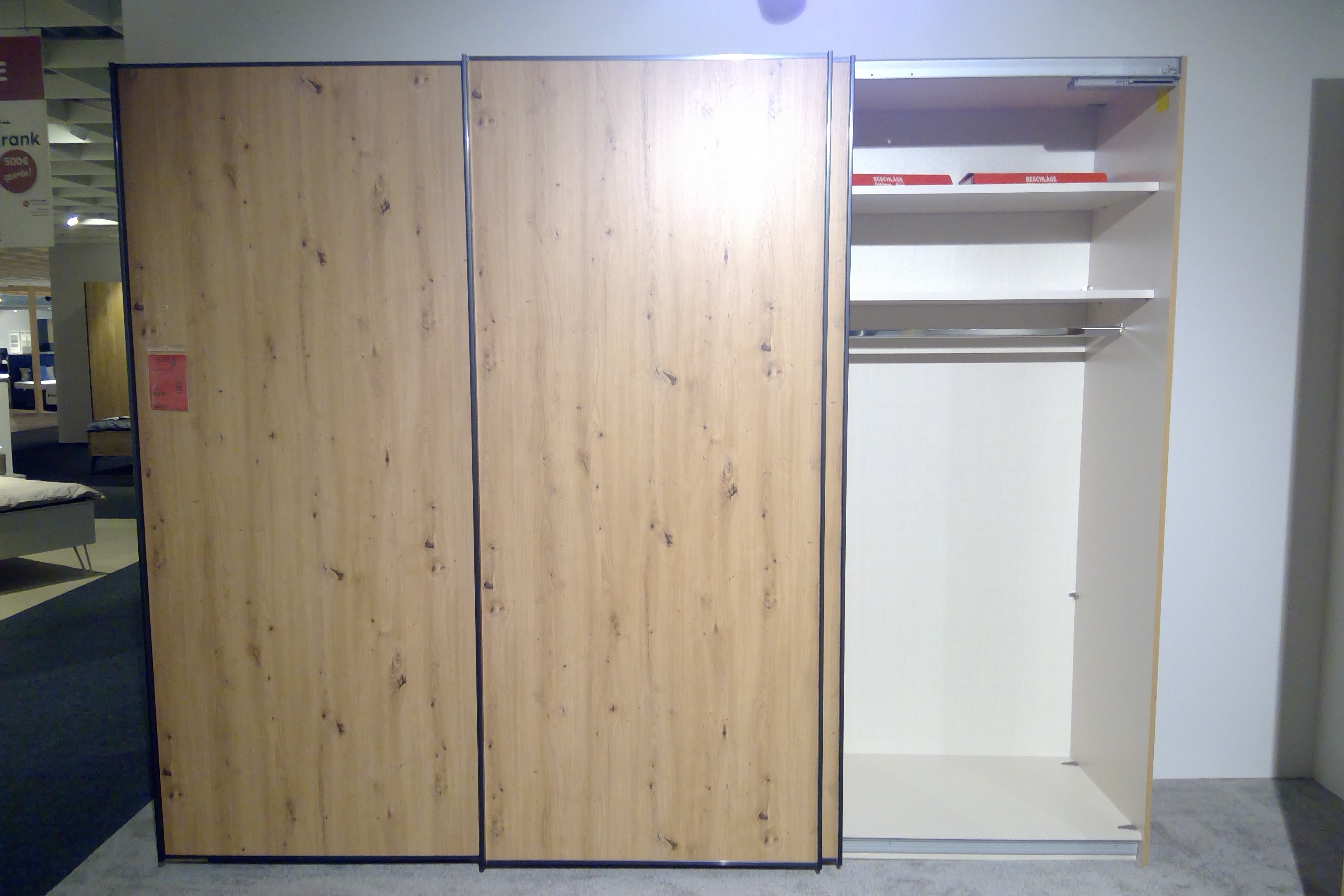 Staud Schwebetürenschrank SINFONIE PLUS ca. B280 H222 T68 cm in Artisan Eiche Dekor SI1616TP
