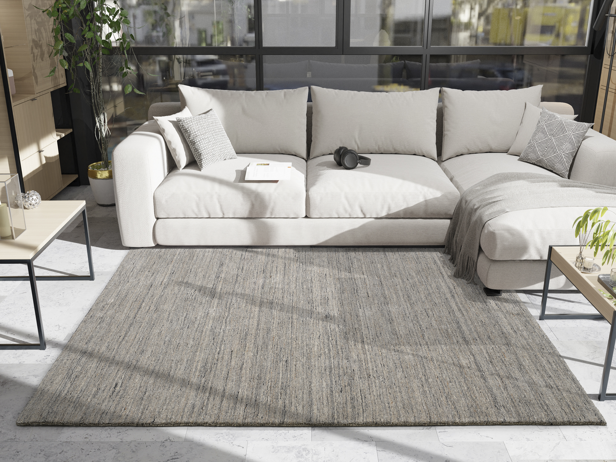 OCI Wollteppich ca. 140x200cm in Farbe grau-mix