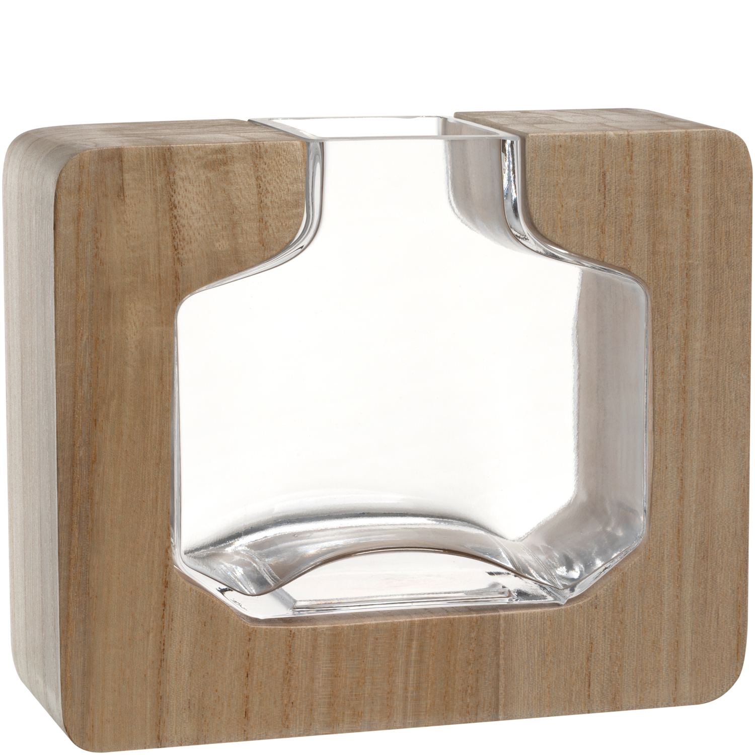 LEONARDO Holzvase Autentico in Farbe mehrfarbig