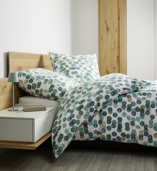 Janine Design Bettwäsche DAVOS ca. 155x220cm in Farbe waldgrün