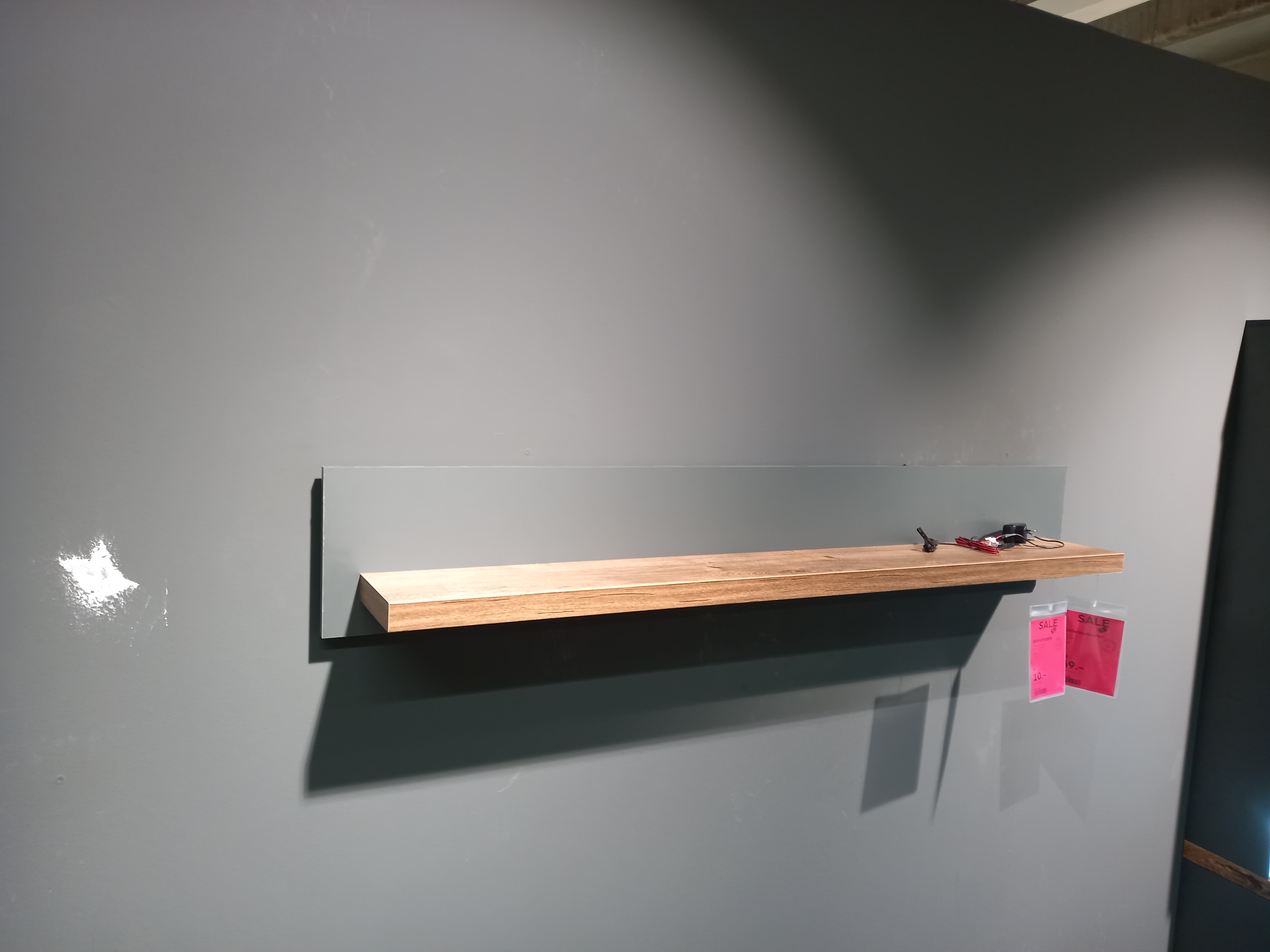 Set One by Musterring Wandboard LANCASTER ca. B150 H24 T22 cm in Anthrazit/Eiche Ribbeck, Wandregal, Holz, Eicheoptik, Schwebendes Regal