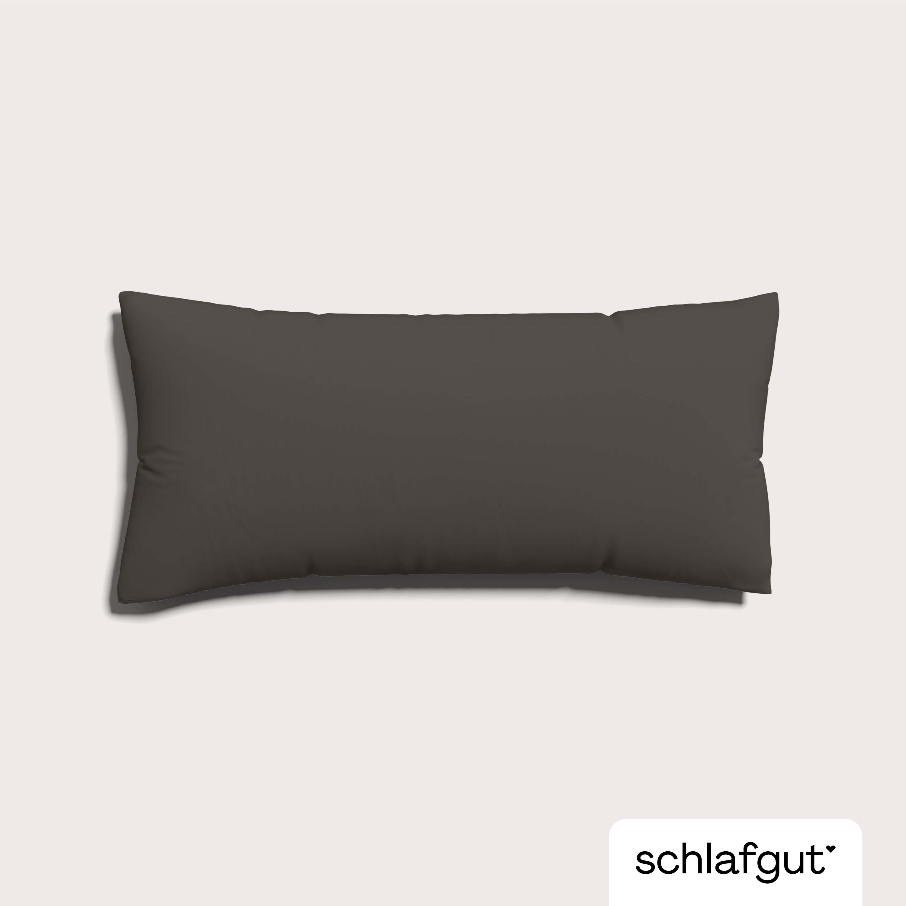 Schlafgut Kissenbezug 40x80 cm KISSENBEZUG in sand deep Schlafgut Kissenbezug 40x80 cm KISSENBEZUG in sand deep, Kissen, Kissenbezug, Stoffkissen, grau, Schlafkissen