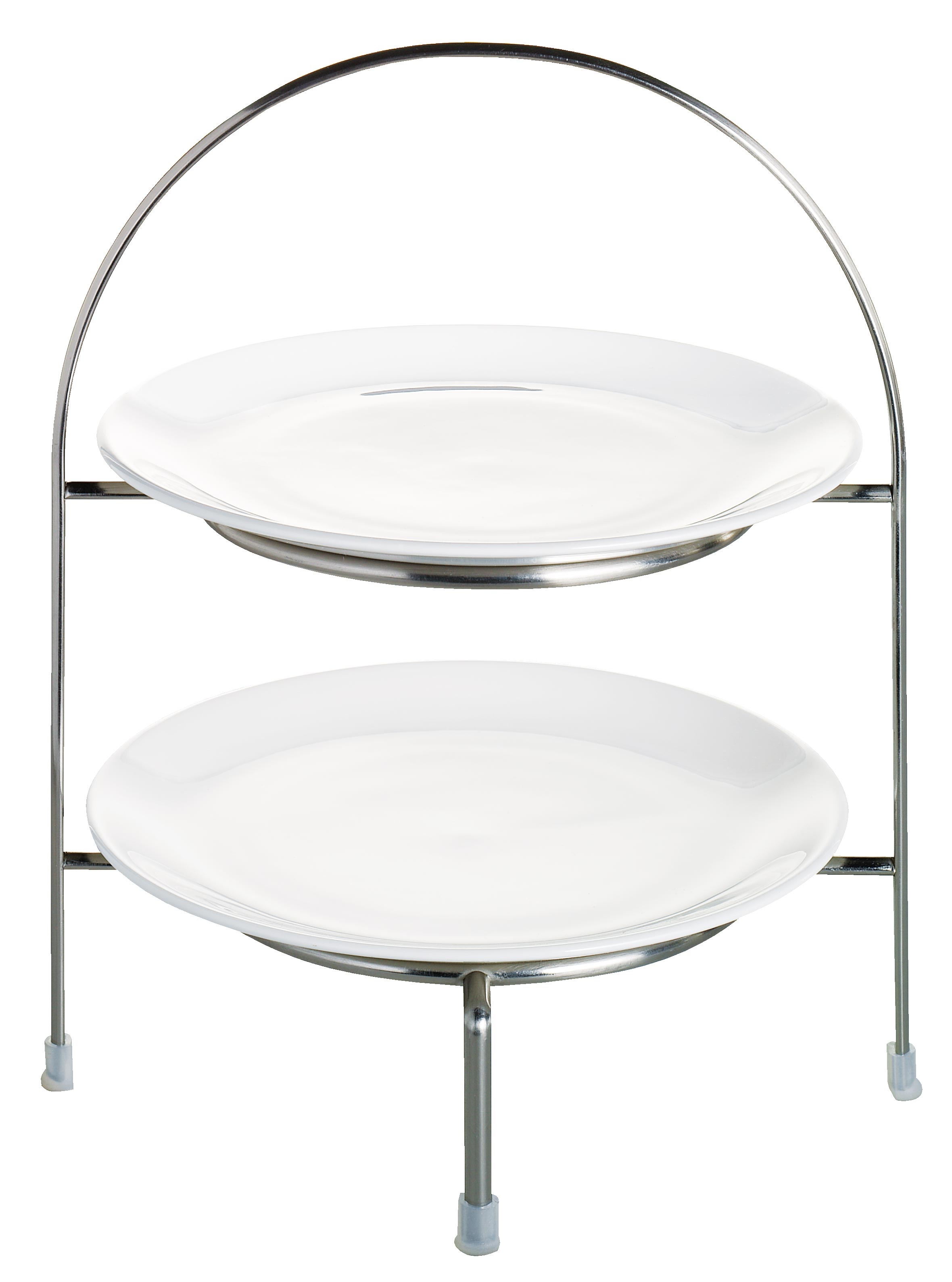 ASA-Selection Etagere 2-stufig Atable in Farbe silber