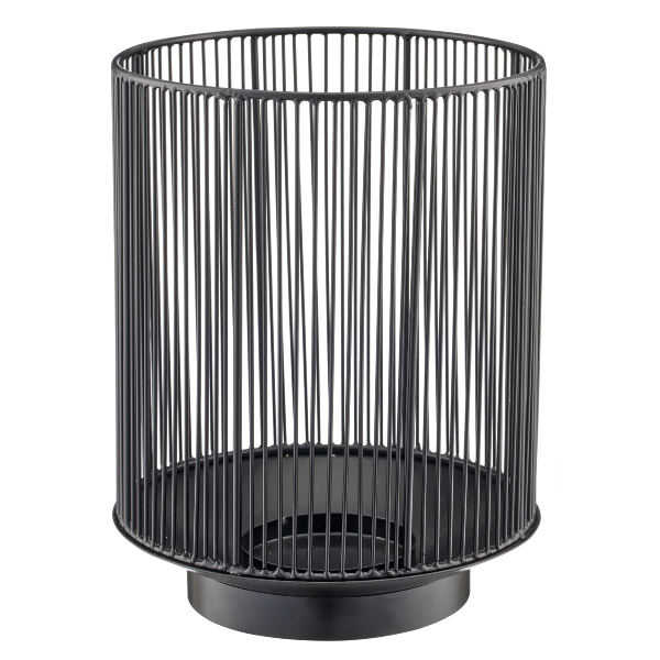 Roomio Windlicht JEMEL Durchmesser ca. 20 cm, Höhe ca. 26 cm in Fb. schwarz, Krippe, Mobiliar, Bett für Säuglinge, Zinn