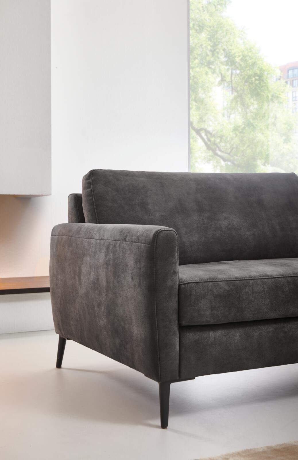 W. Schillig Sofa 2-sitzig groß ALEXX ca. 176cm in Stoff anthrazit 