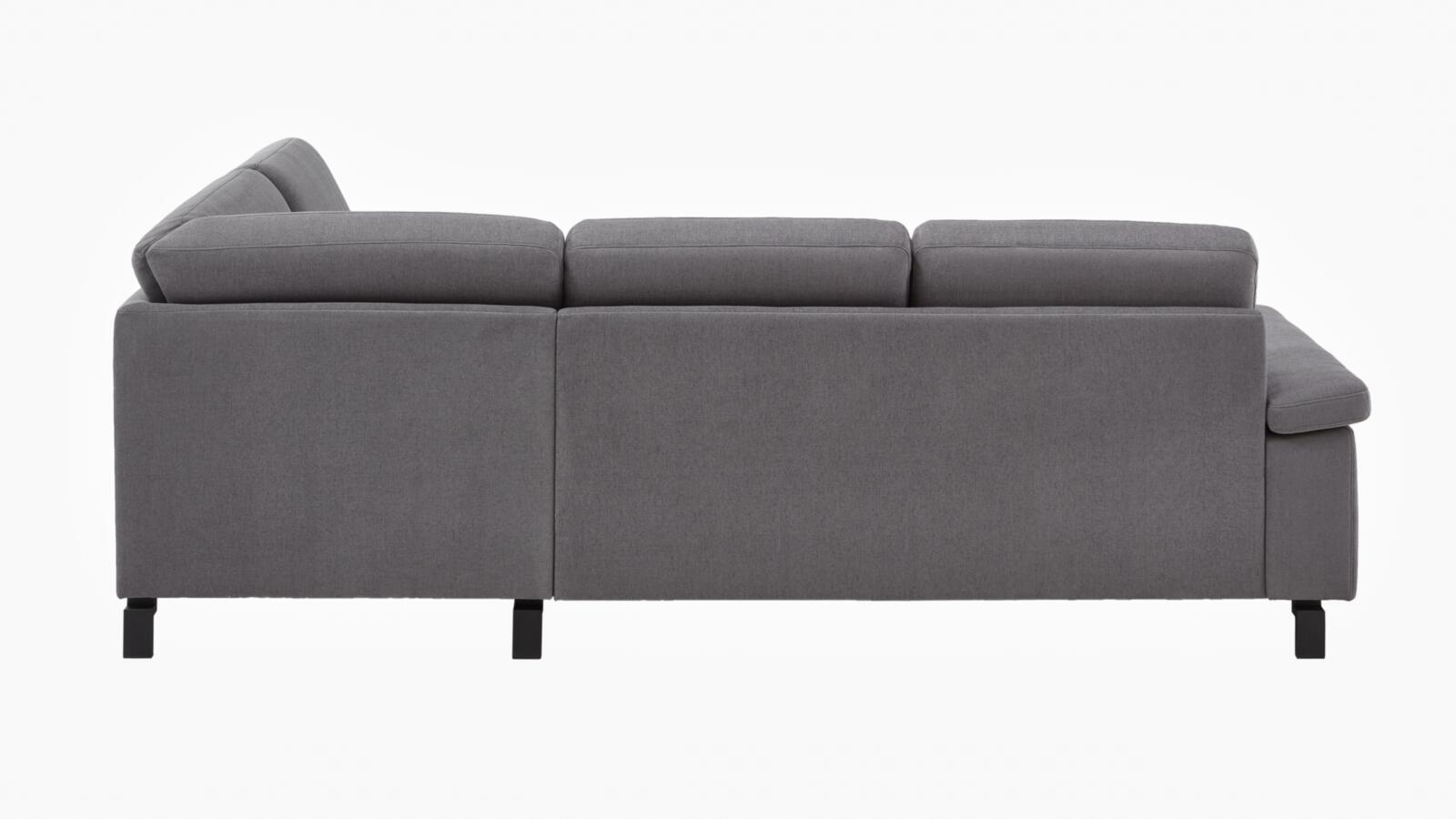 Polsterecke COAST PLUS 2.0 ca. 266 x 220 cm in Stoff Easy Care platin