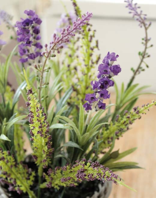  // Lavendel im Korb // dunkelviolett // Höhe ca. 30 cm