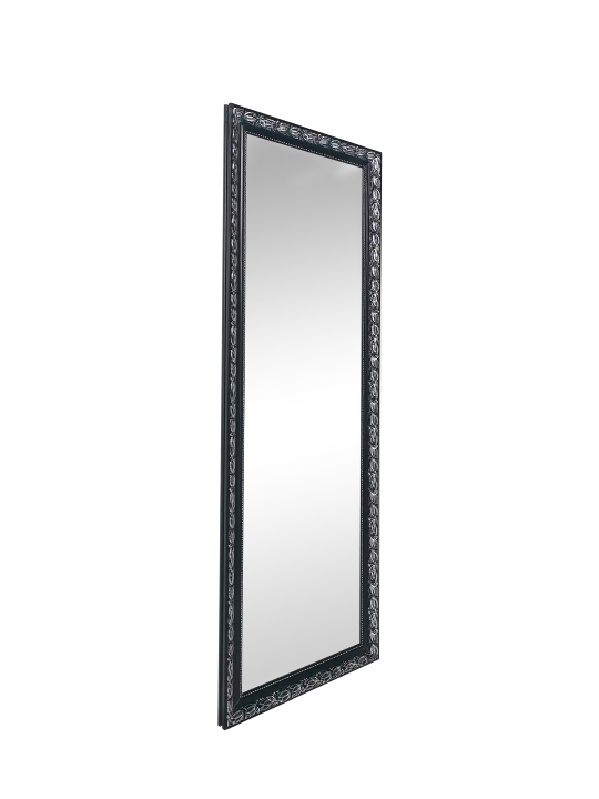 Mirrors & More Spiegel SONJA ca. 50x150cm in Farbe Schwarz-Silber