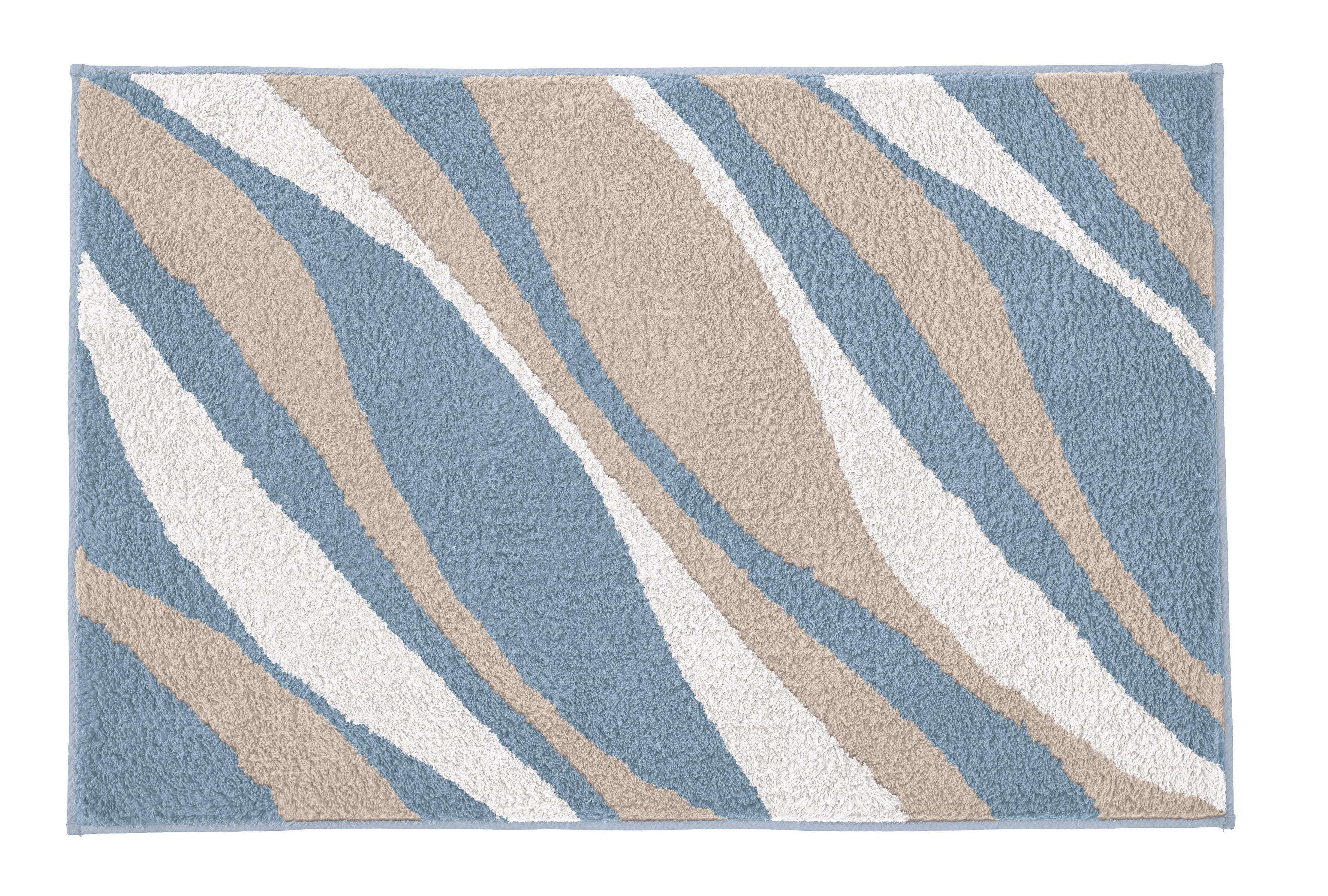 Kleine Wolke Badteppich DREAM ca. 60x100cm in Farbe Stahlblau