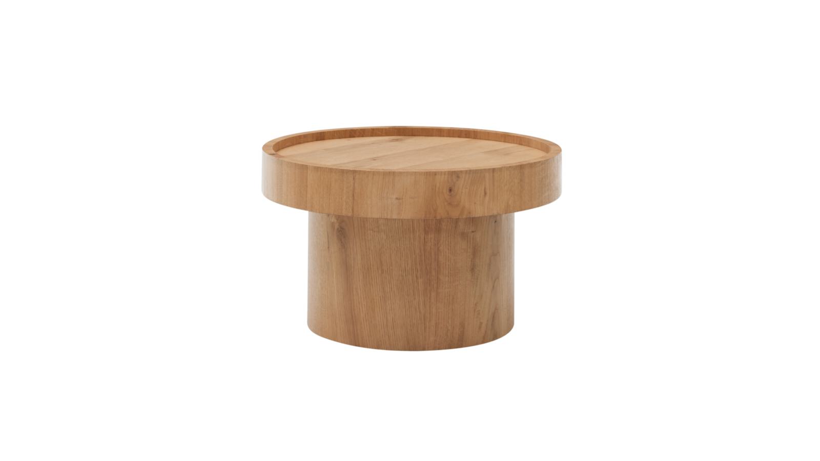 Roomio Couchtisch NO. 2002 Ø ca. 72cm in Eiche Echtholzfurnier natur