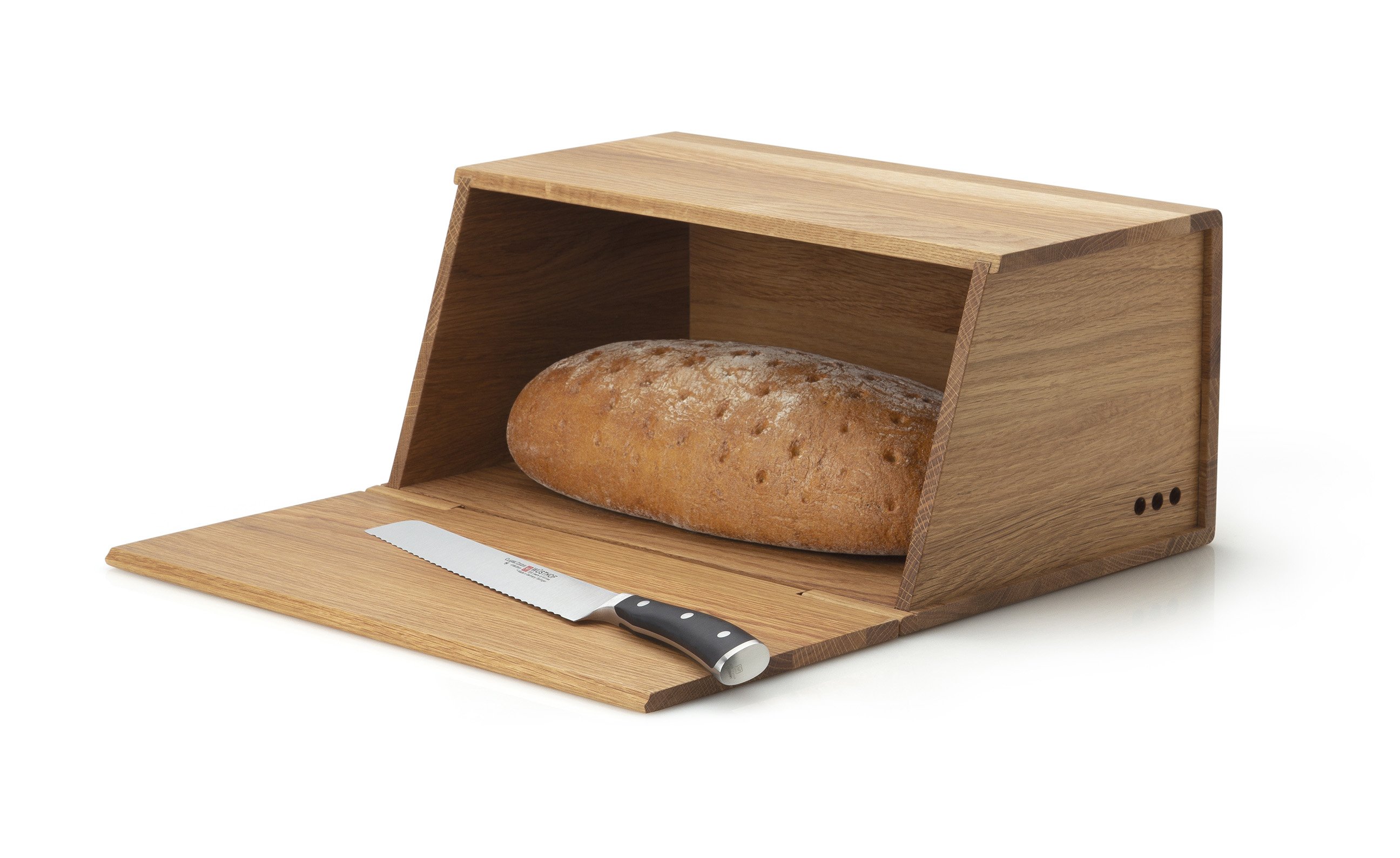 Continenta Brotkasten ca. 40 x 26 x 18,5 cm in Eichenholz Continenta Brotkasten ca. 40 x 26 x 18,5 cm in Eichenholz